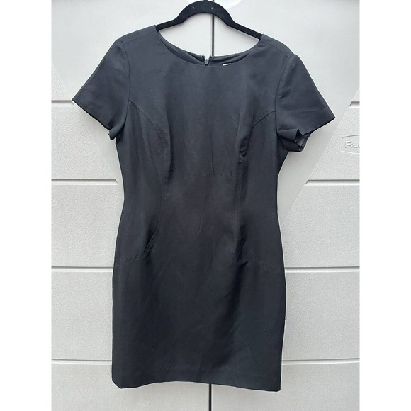 Bridgewater Classic Women’s Black Linen Blend Shift Dress Sz 8 - Picture 3 of 11